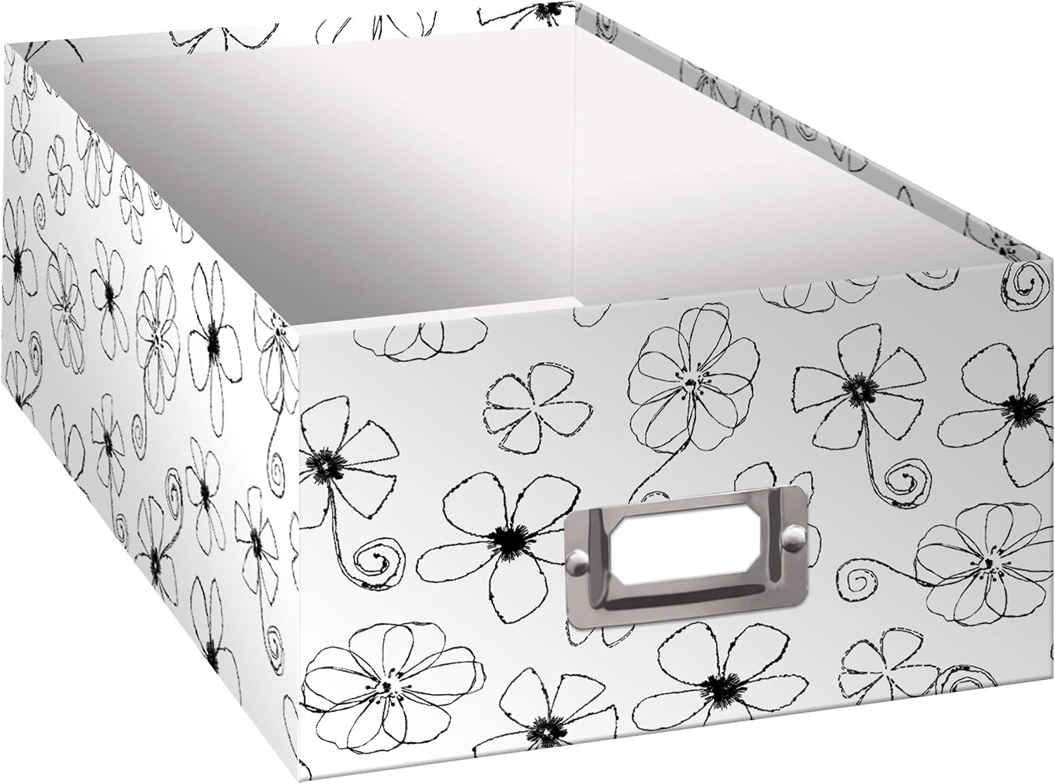 B-1BW Photo Storage Box / Floral Design