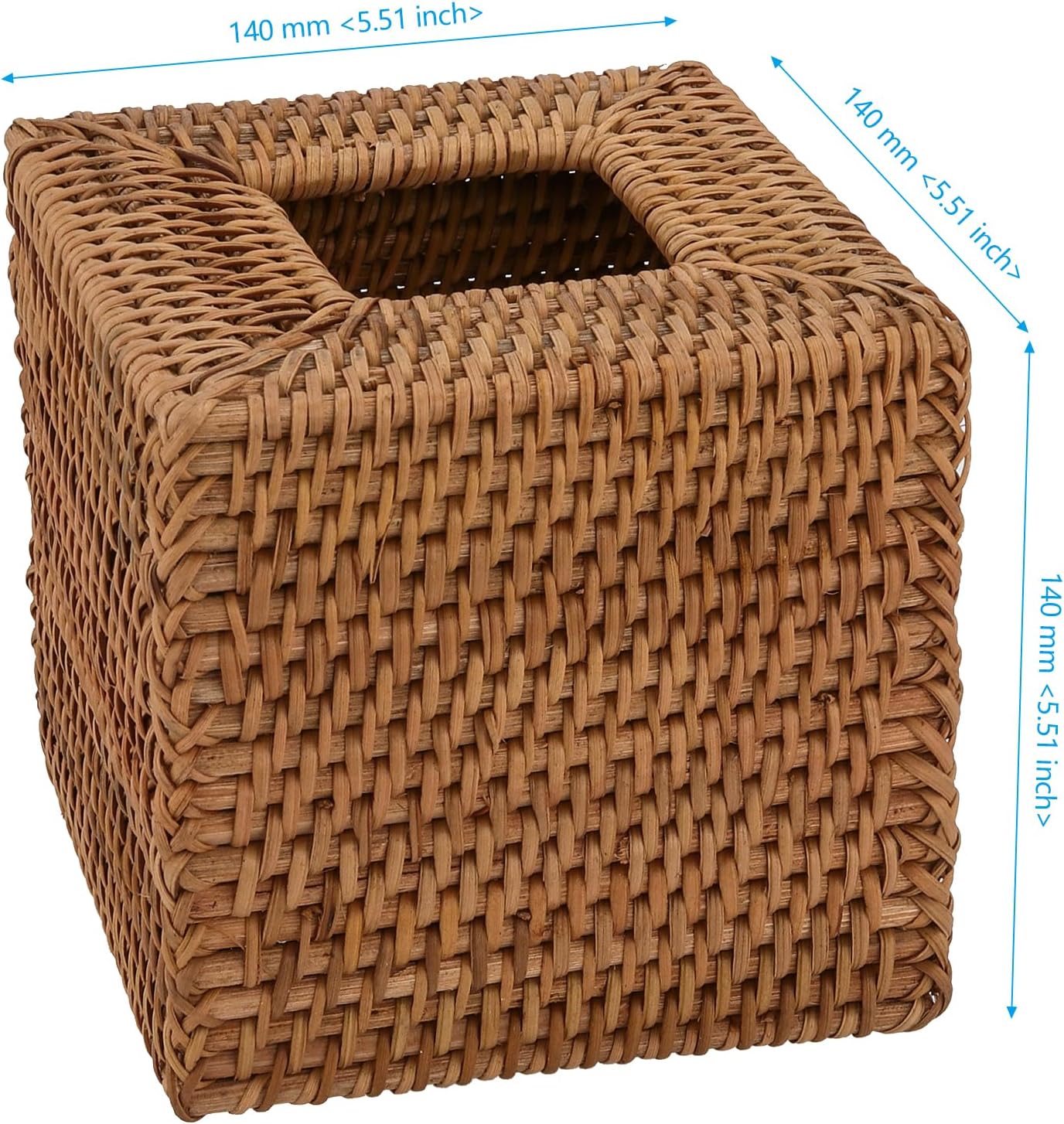 Rattan Tissue Box Cover / Set of 2