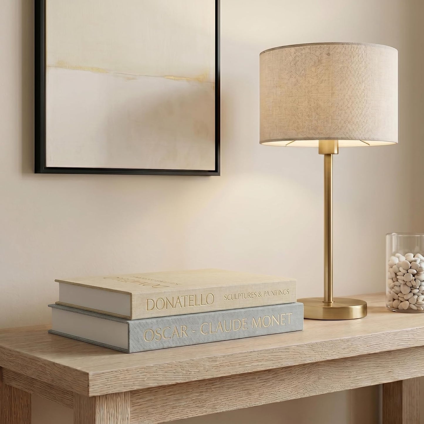 Faux Books for Decoration / Green - Beige / Set of 2