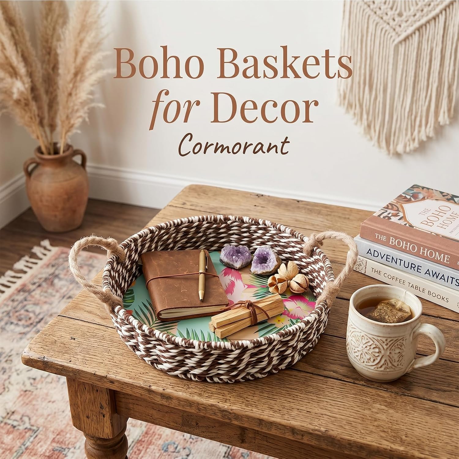 Paper Rope Basket / Small / Natural