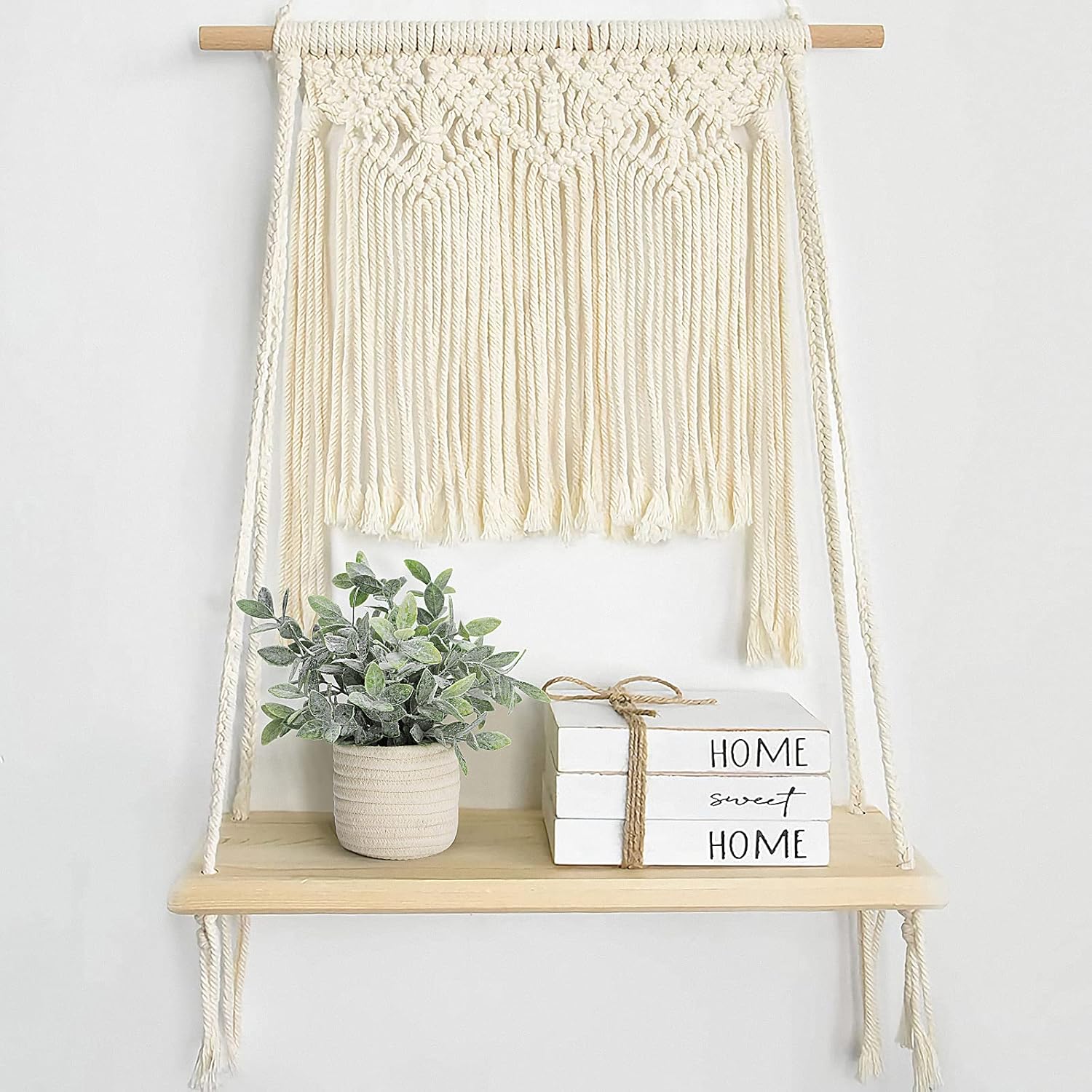 Faux Plants / Decorative Artificial Plants for Farmhouse Desk Shelf Decor / Green Plant Style A
