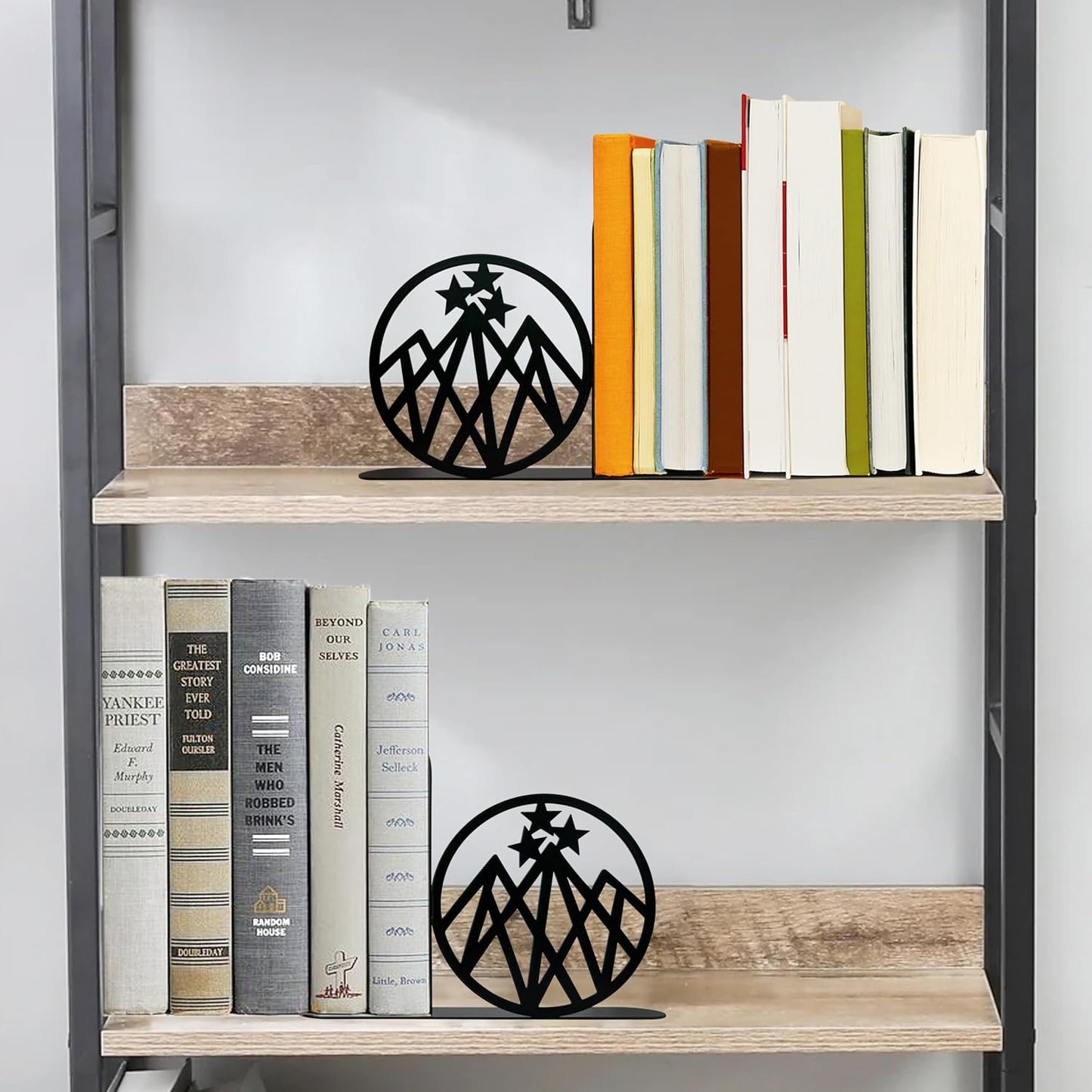 Heavy Duty Metal Shelf Decor for Fantasy Book Lovers