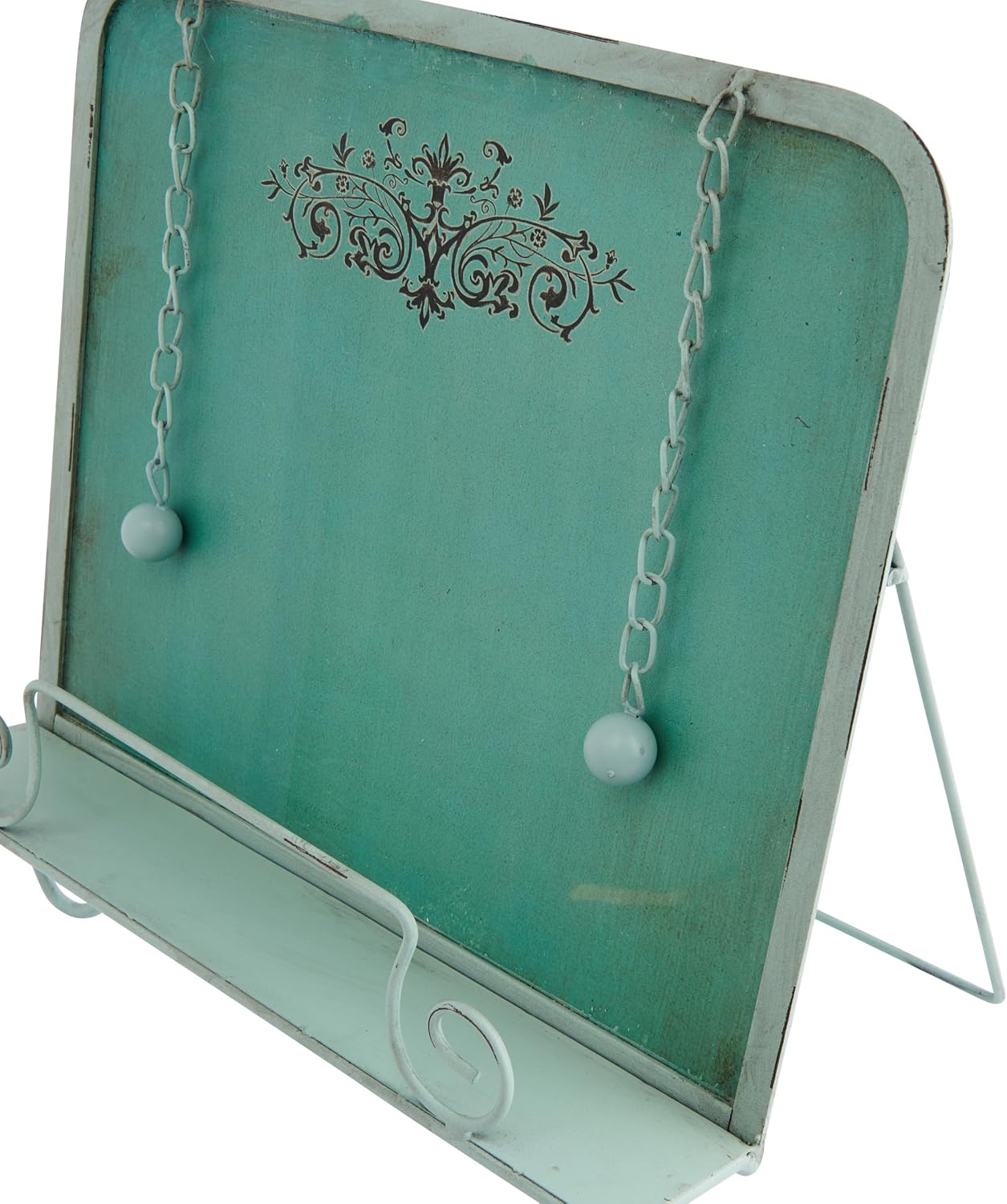 Creative Co-Op Metal Cookbook Holder, Blue