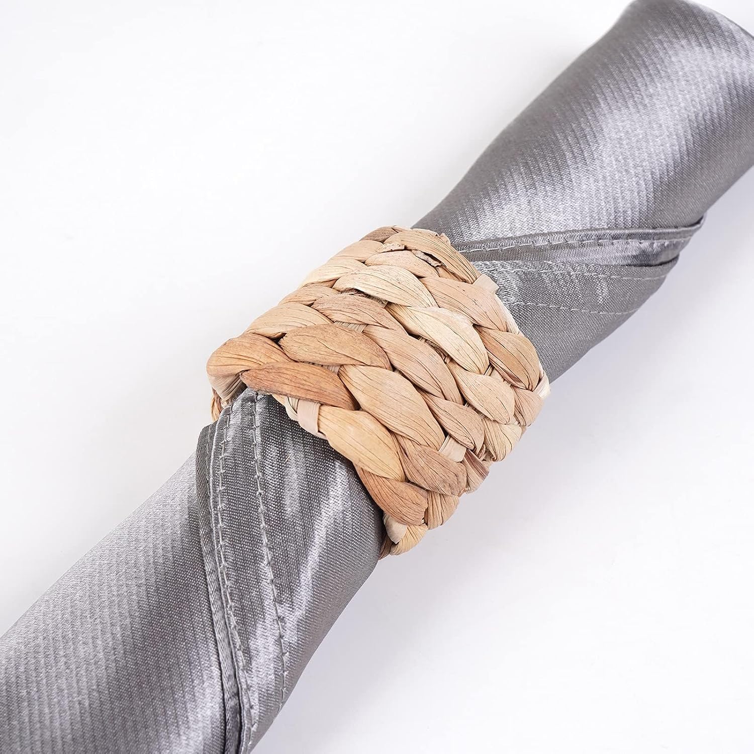 Rattan Napkin Rings Bulk Farmhouse Boho Napkins Rings Handmade Napkin Ring / Natural / Set of 36