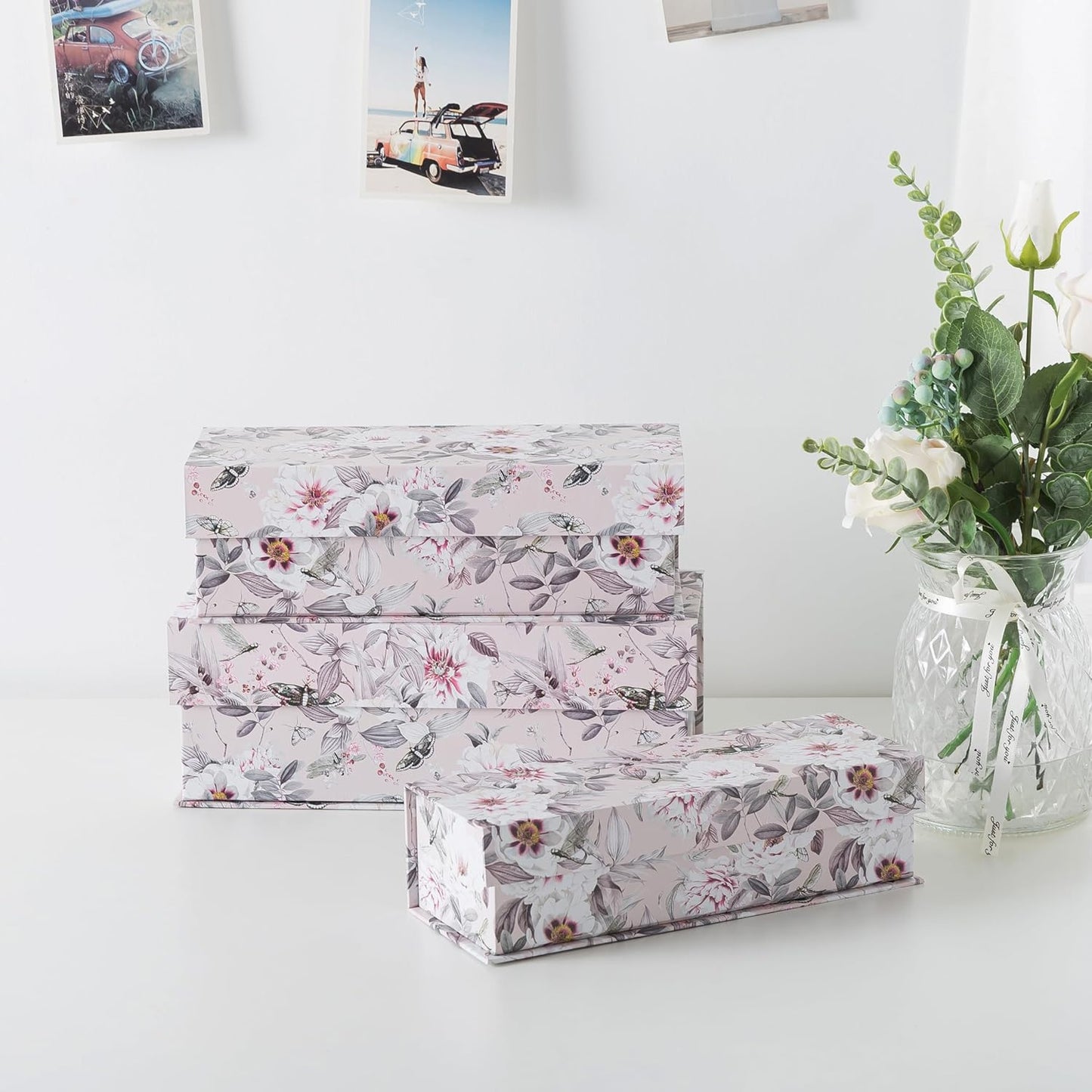 Memory Keepsake Boxes / Blush Whisper / Set of 3