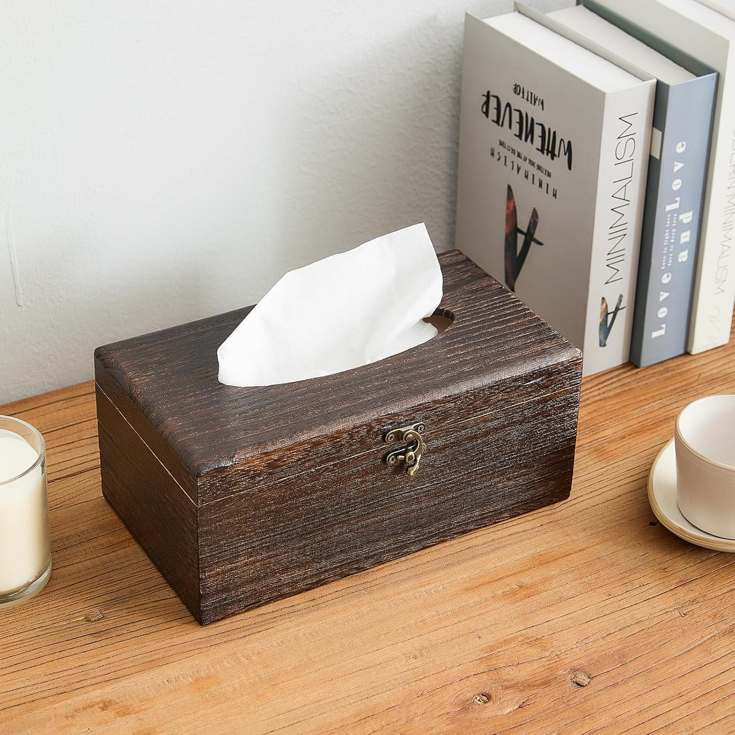 Decorative Wooden Tissue Box Cover / Rectangular