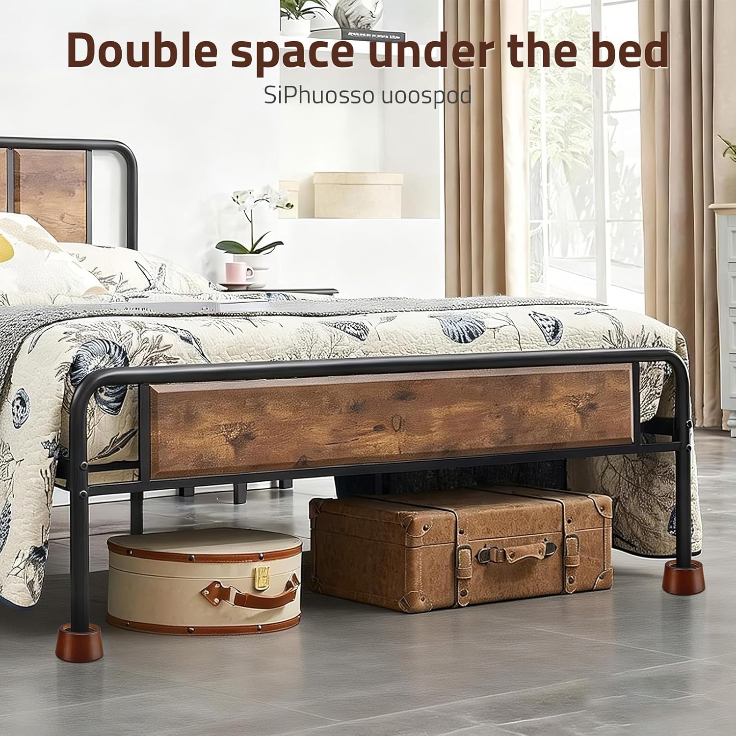 Wooden Circle Heavy Duty Furniture Height Extenders Lifts / 2 Inch / Wood