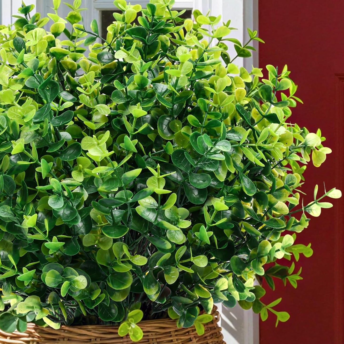 Artificial Boxwood Stems Artificial Plants / Green Boxwood / Set of 24