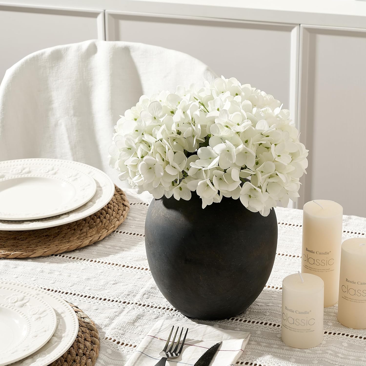 Ceramic Decorative Flower Vase / 1007-bronze / 7.48 Inch