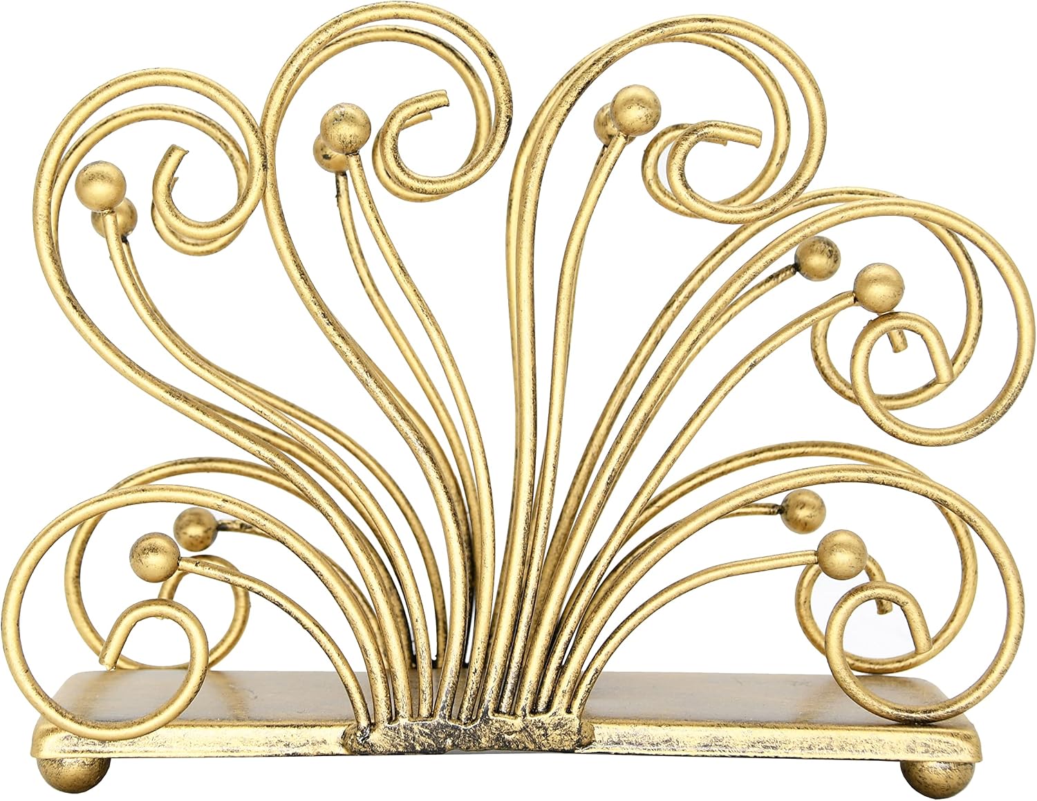Modern Flaunting Peacock Tail Napkin Holder / Peacock Bronze