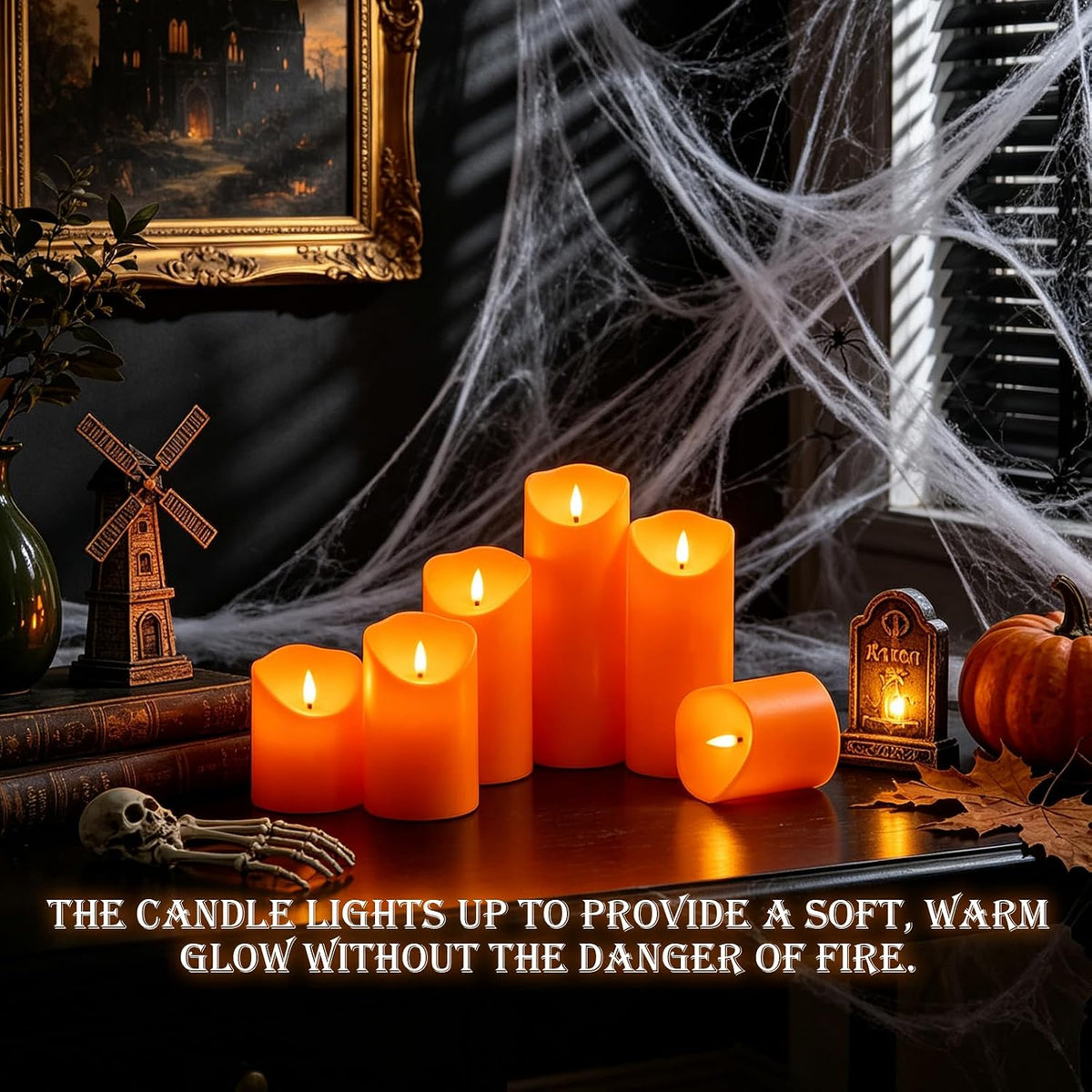 Eebuss Flameless Candles with Remote Timer, Battery Operated Realistic Flickering LED Candles, 9 Packs Fake Candles for