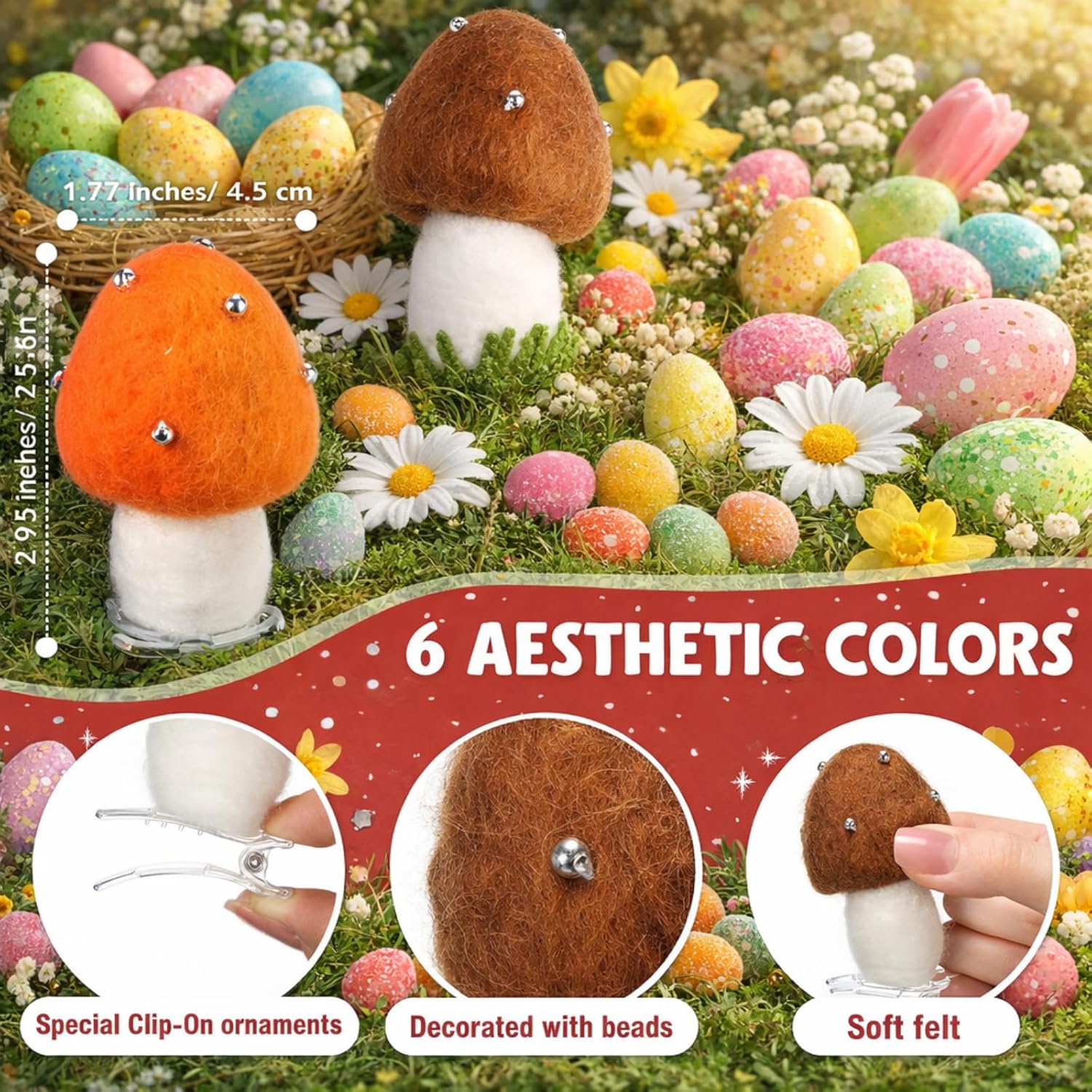 Alligator Clips for Whimsical / Clear / Set of 6