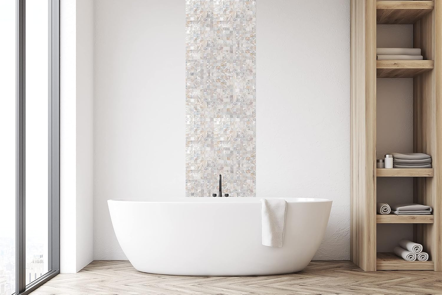 Self-Adhesive Wall Tile / Natural / Set of 10