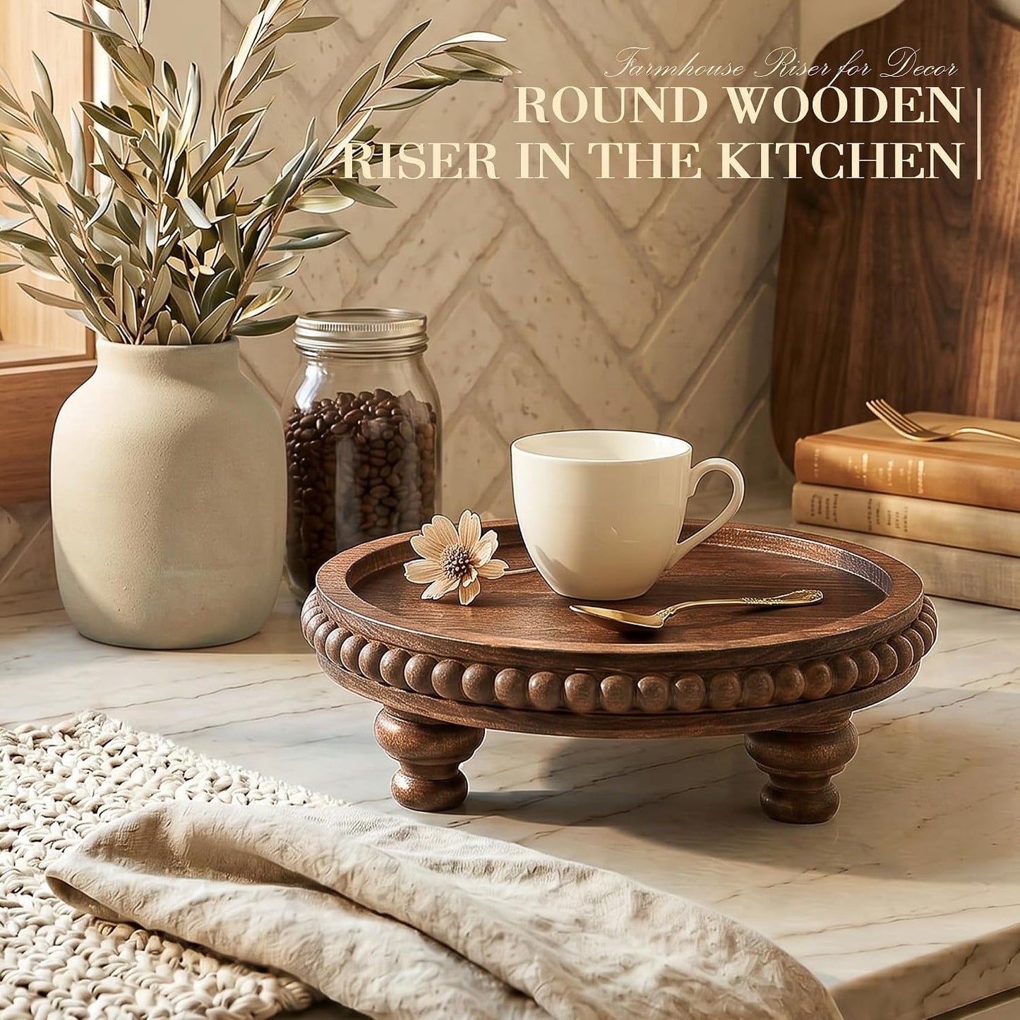 Bathroom Tray- Farmhouse / Vintage Brown