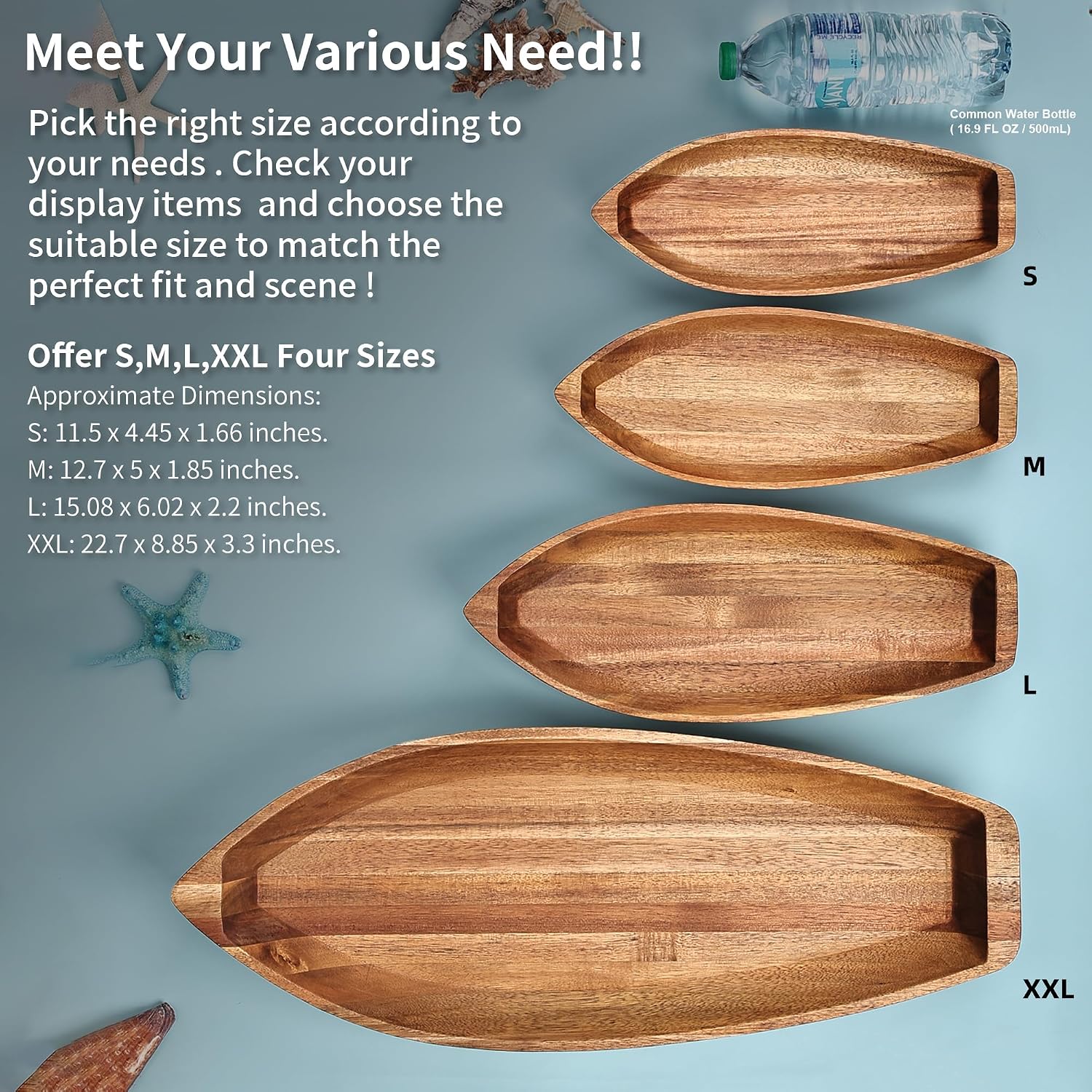 Lucky Boat Serving Tray / 11.5 x 4.5 x 1.7