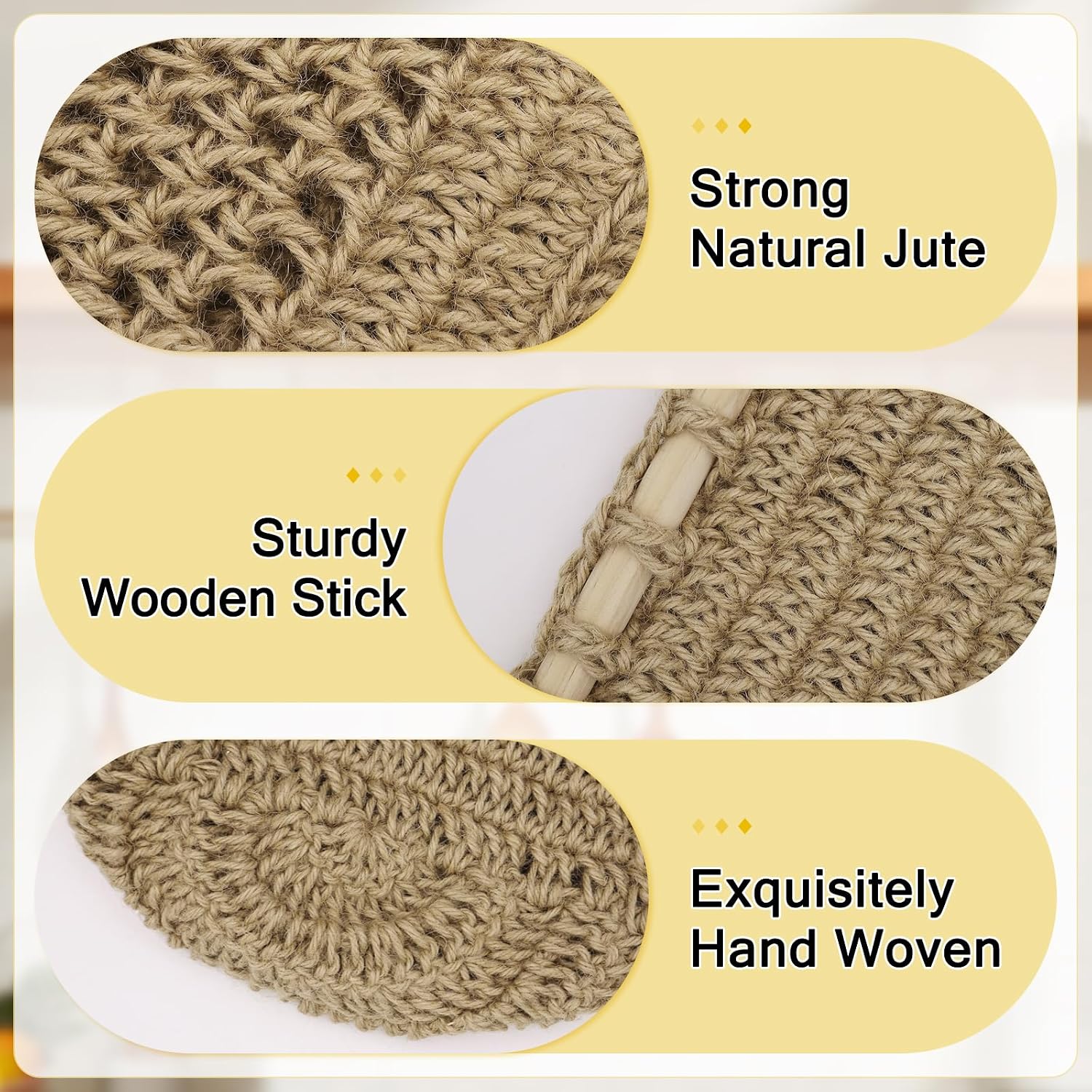 Boho Wall Baskets / Brown-jute