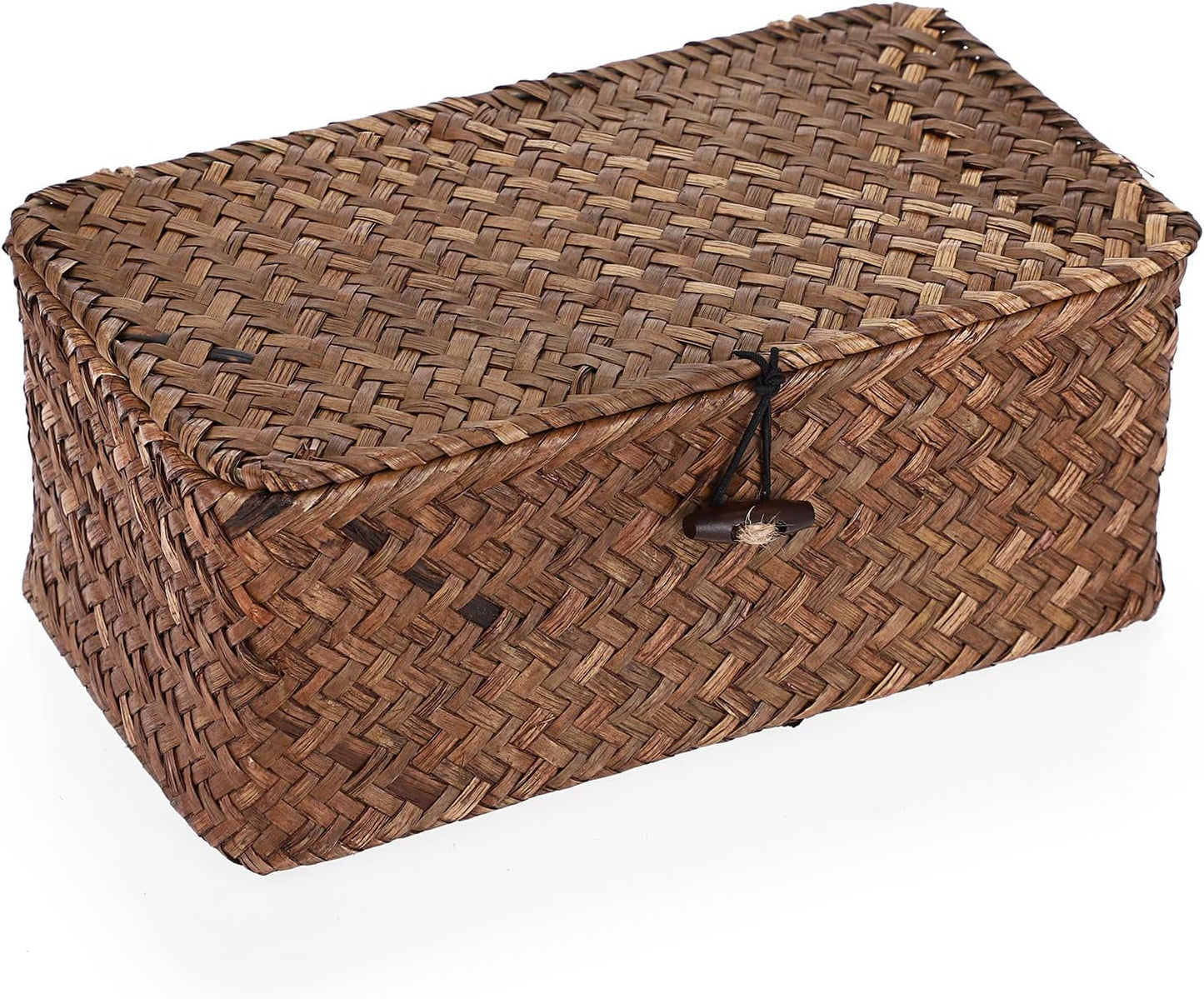 Wicker Shelf Baskets Bin / Small / Coffee