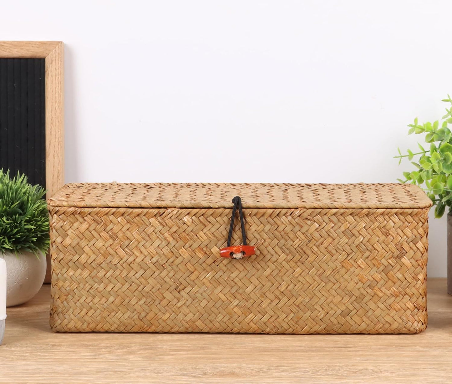 Wicker Shelf Baskets / Natural
