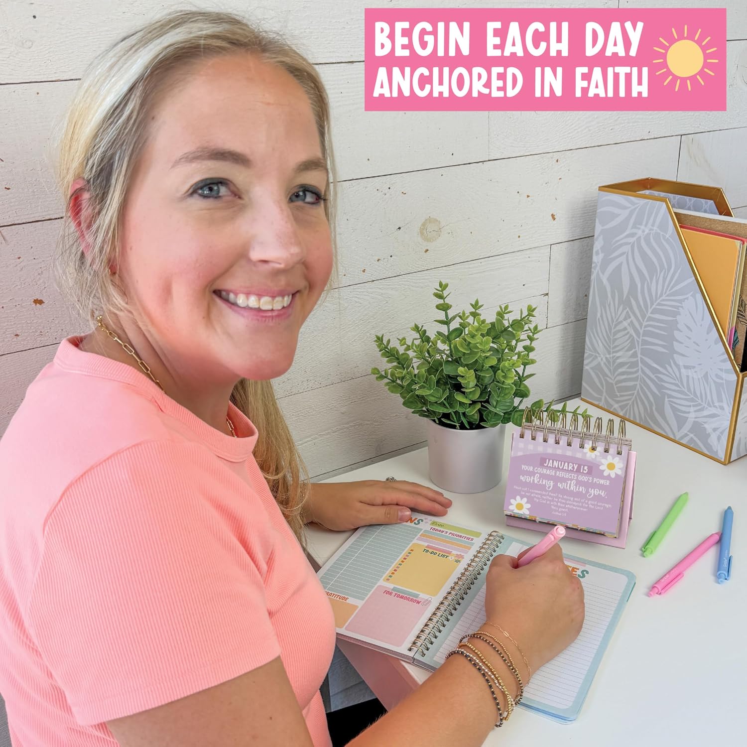 Daily Bible Verse Desk Flip Calendar 2026 - Daily Scripture Flip Calendar, Inspirational Desk Calendars 2026, Christian