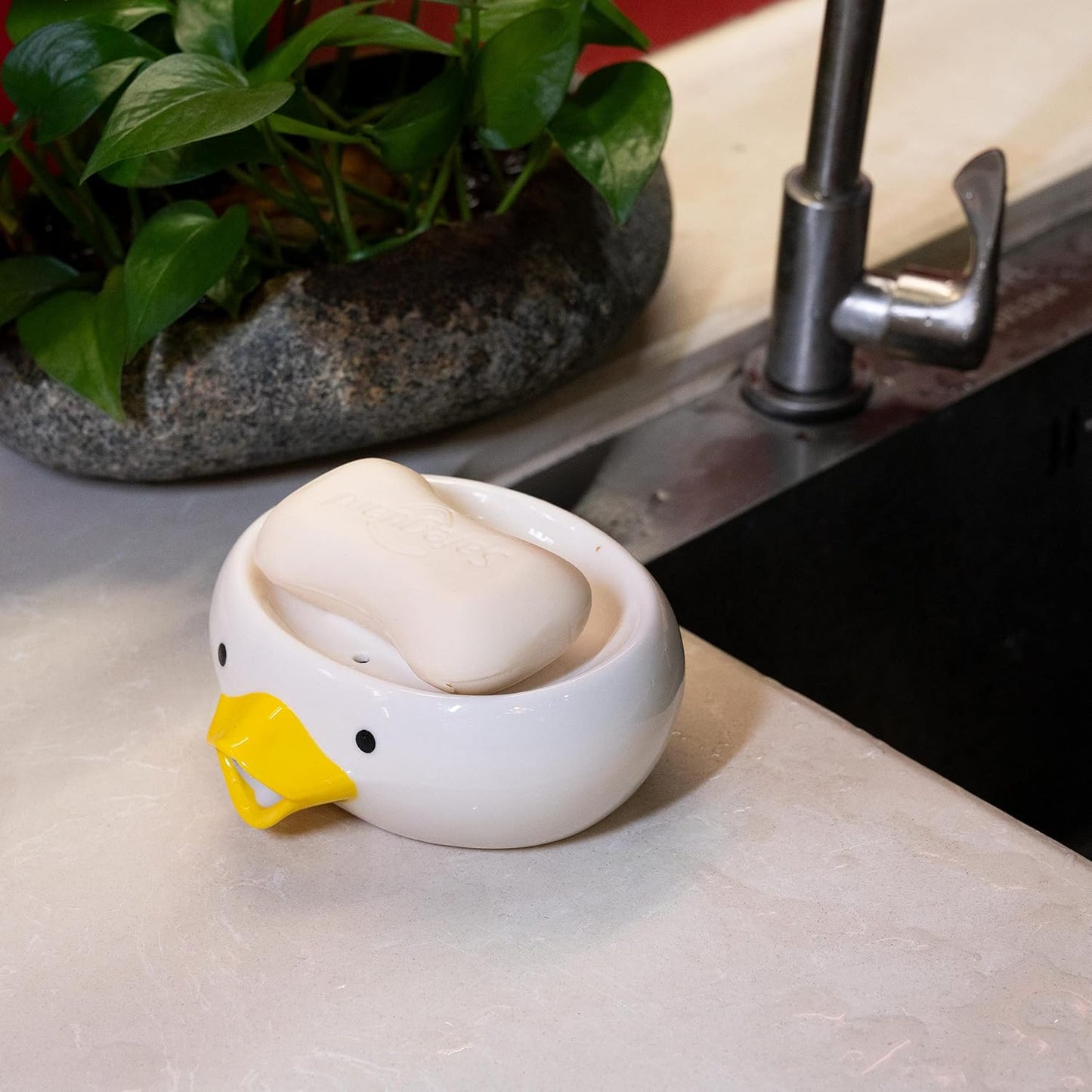 Soap Holder Ceramic Soap Dish / Duck.1