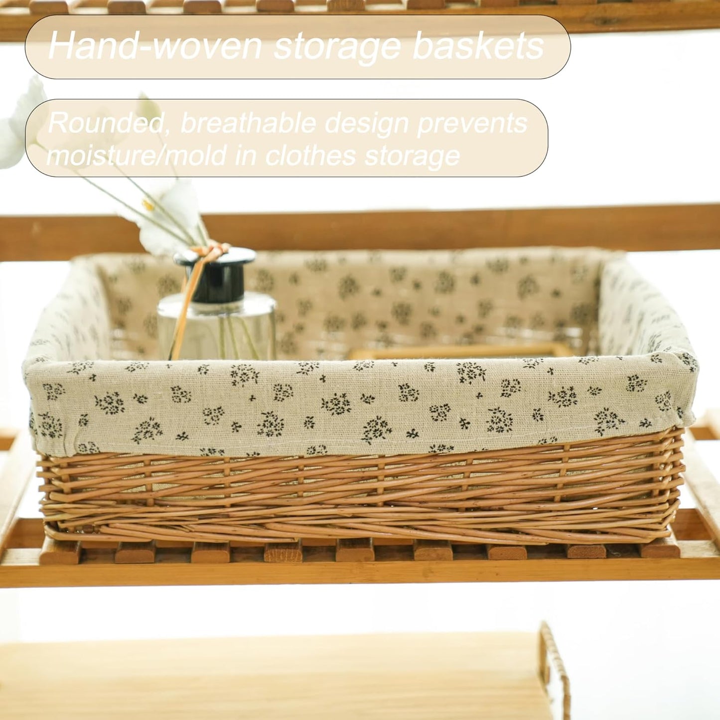 Woven handmade baskets for storage