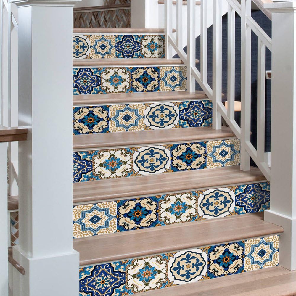 3D Stair Stickers Decals Brick Staircase Decals Removable Tile Stair Risers Decals Decor / Set of 66