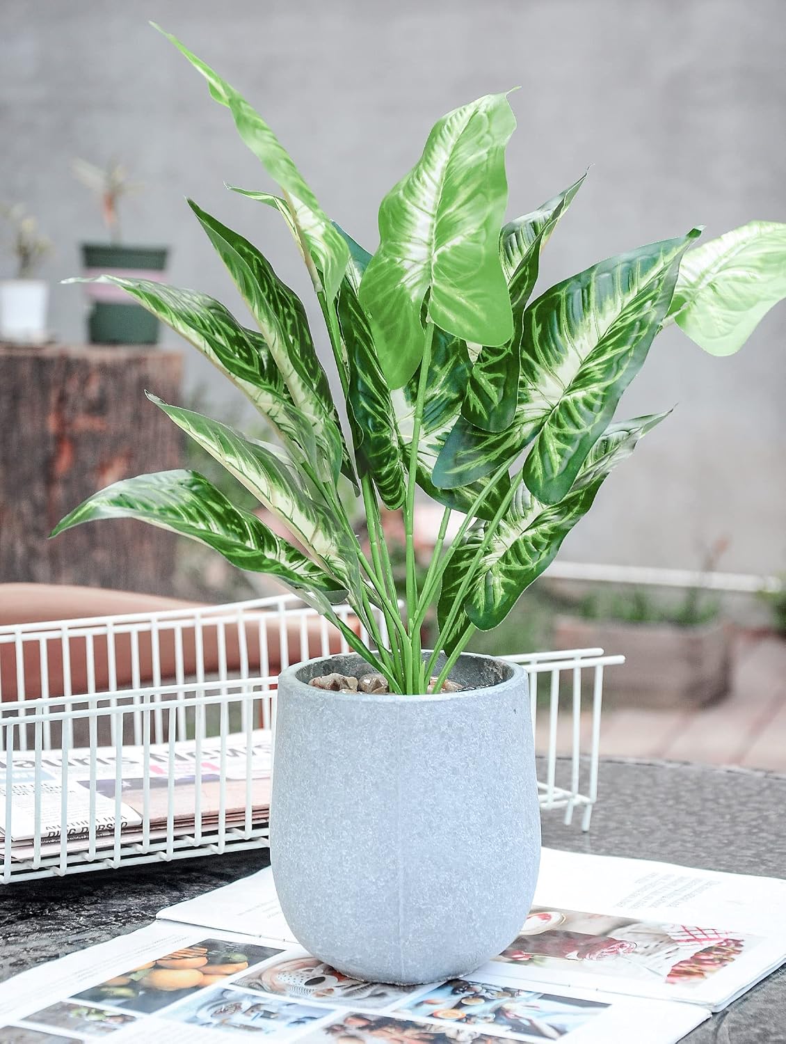16'' Fake Plants Artificial Potted Greenery Faux Plants
