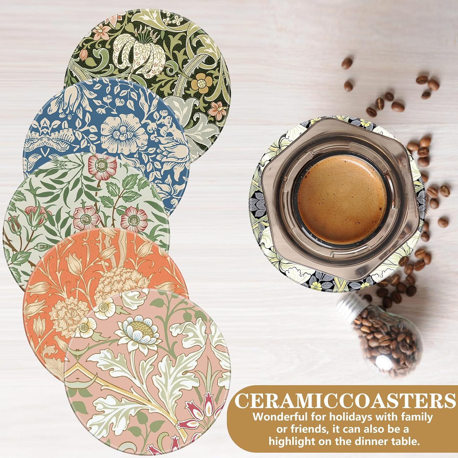 Cork Base and Metal Holder / Set of 6