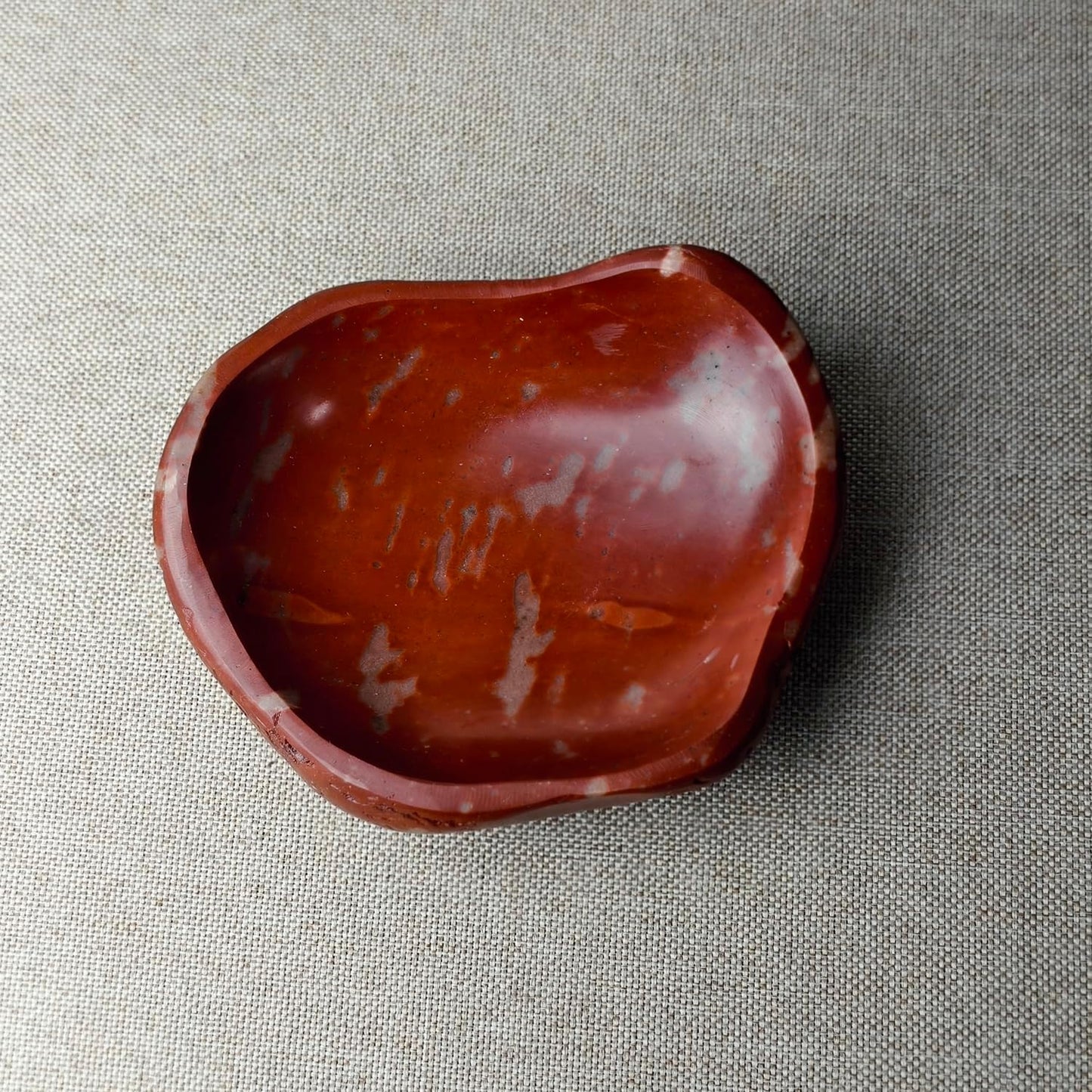 4- Unique Decorative Tray / Deep Red / 6 Inch