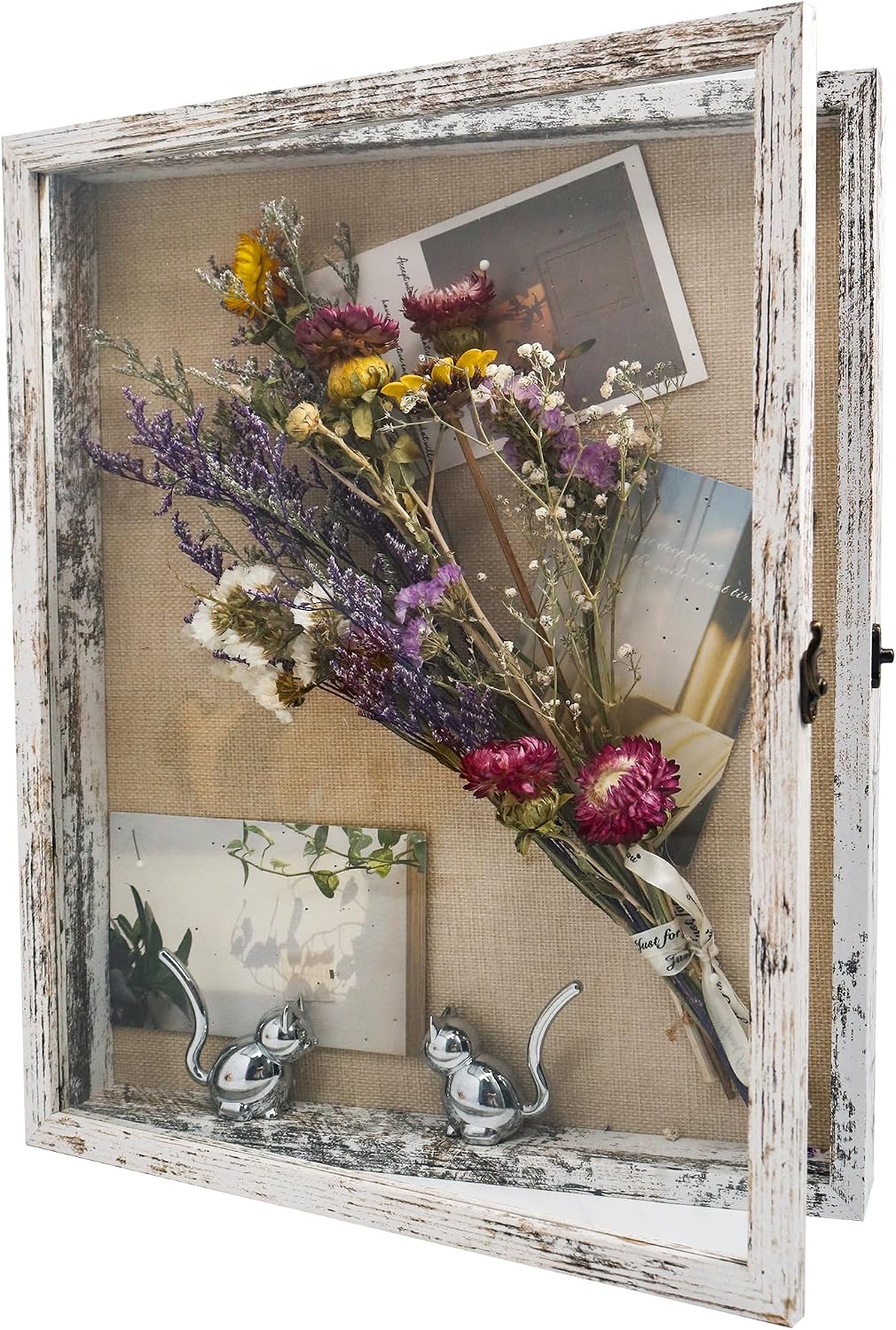13x16 Wedding Bouquet Shadow Box Display Case,,White | 1.5inch Shadow Box Picture Frame,Wedding Bouquet Memorabilia