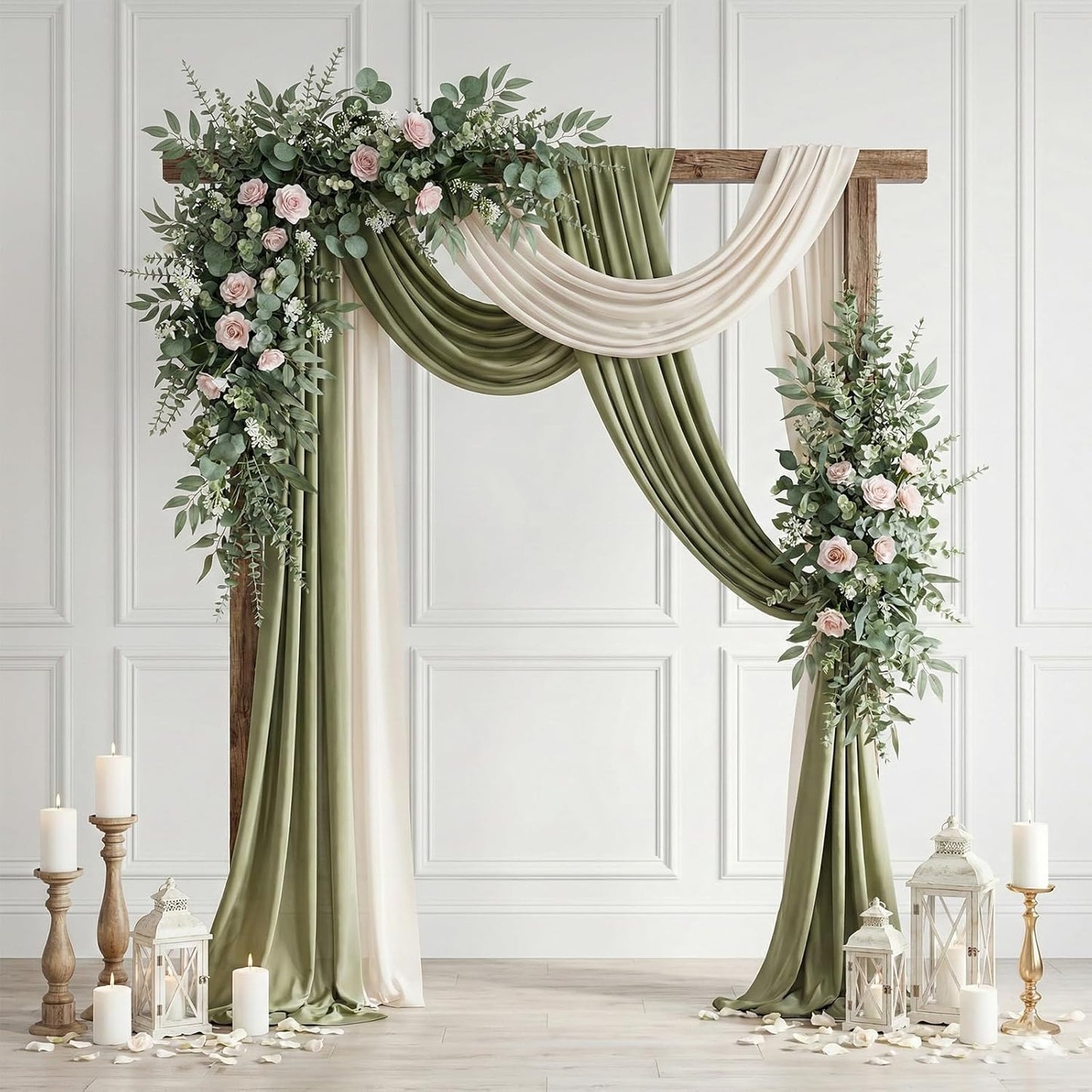 5 Kinds of Faux GreeneryEucalyptus Leaves Bulk for Vase Wedding / Green / Set of 130