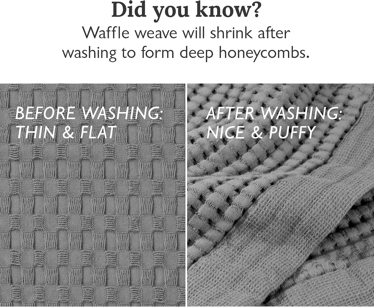 GILDEN TREE Waffle Bath Sheet Quick Dry Towel, Thin Luxury Bath Towels, Bath Sheets 40x80 Large Bath Towels, Modern