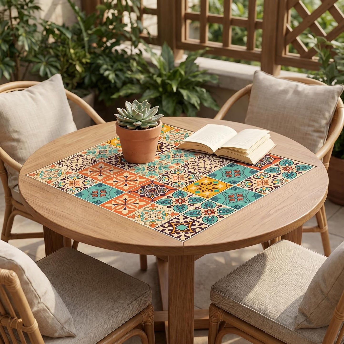 Vintage Moroccan Bohemian Tile Stickers 30 PC Pack