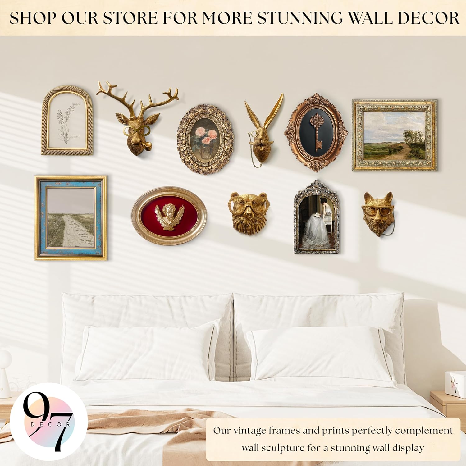 Victorian Vintage Wall Sculpture / Key Wall Sculpture
