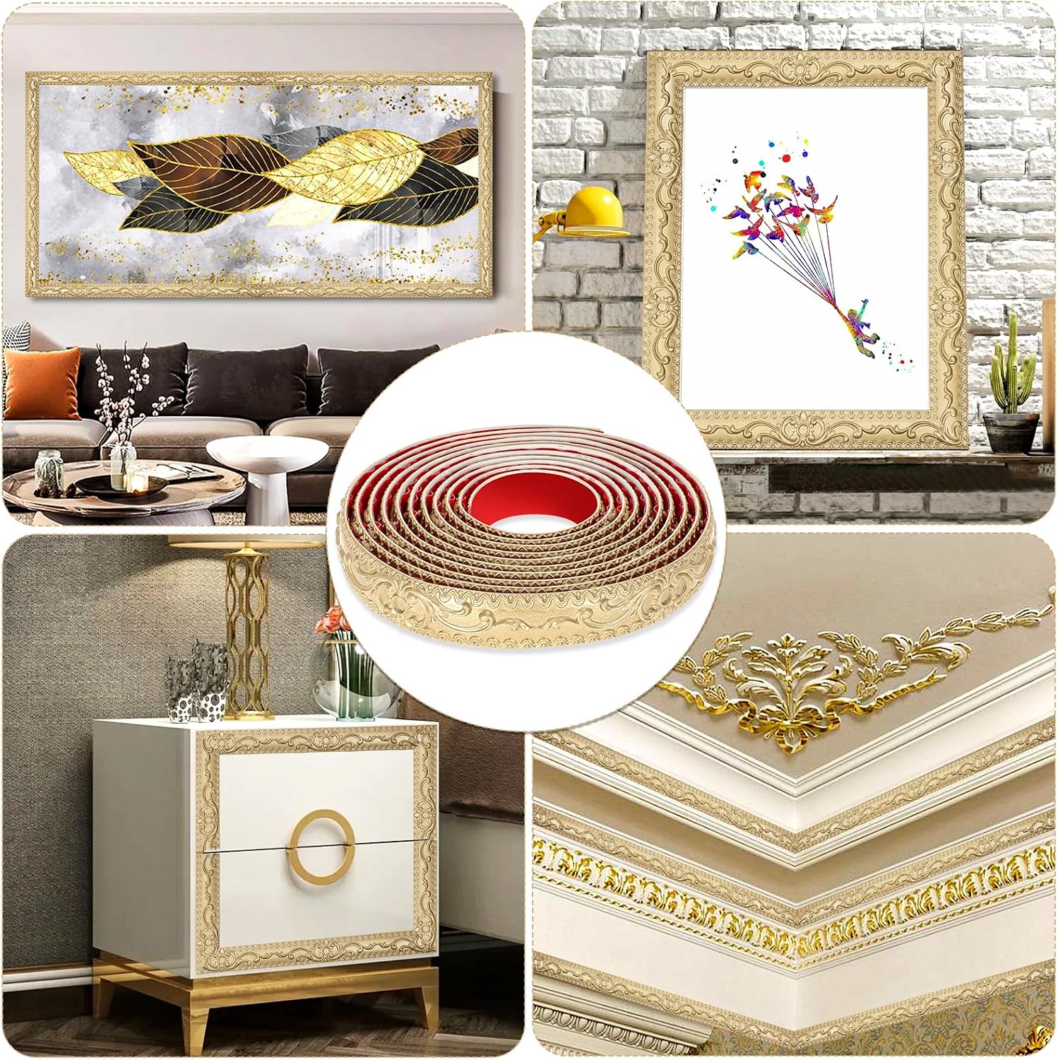 Mirror Frame Trims / Gold