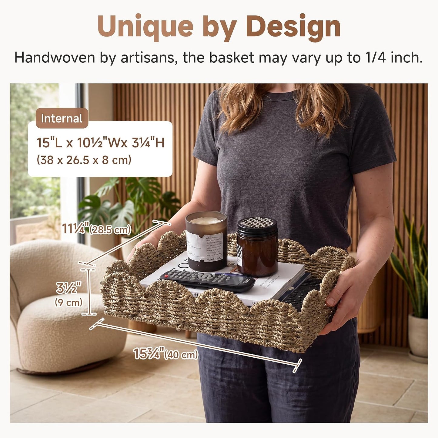 Seagrass Wicker Storage Baskets / Natural