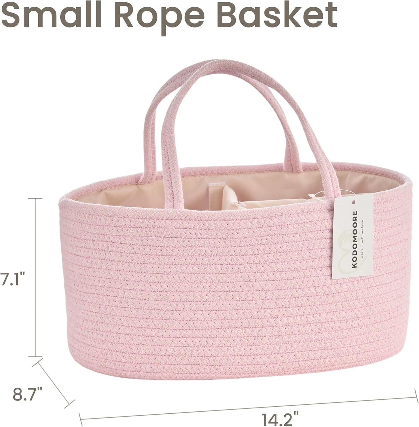 Baby Storage Basket / Light Pink / Small