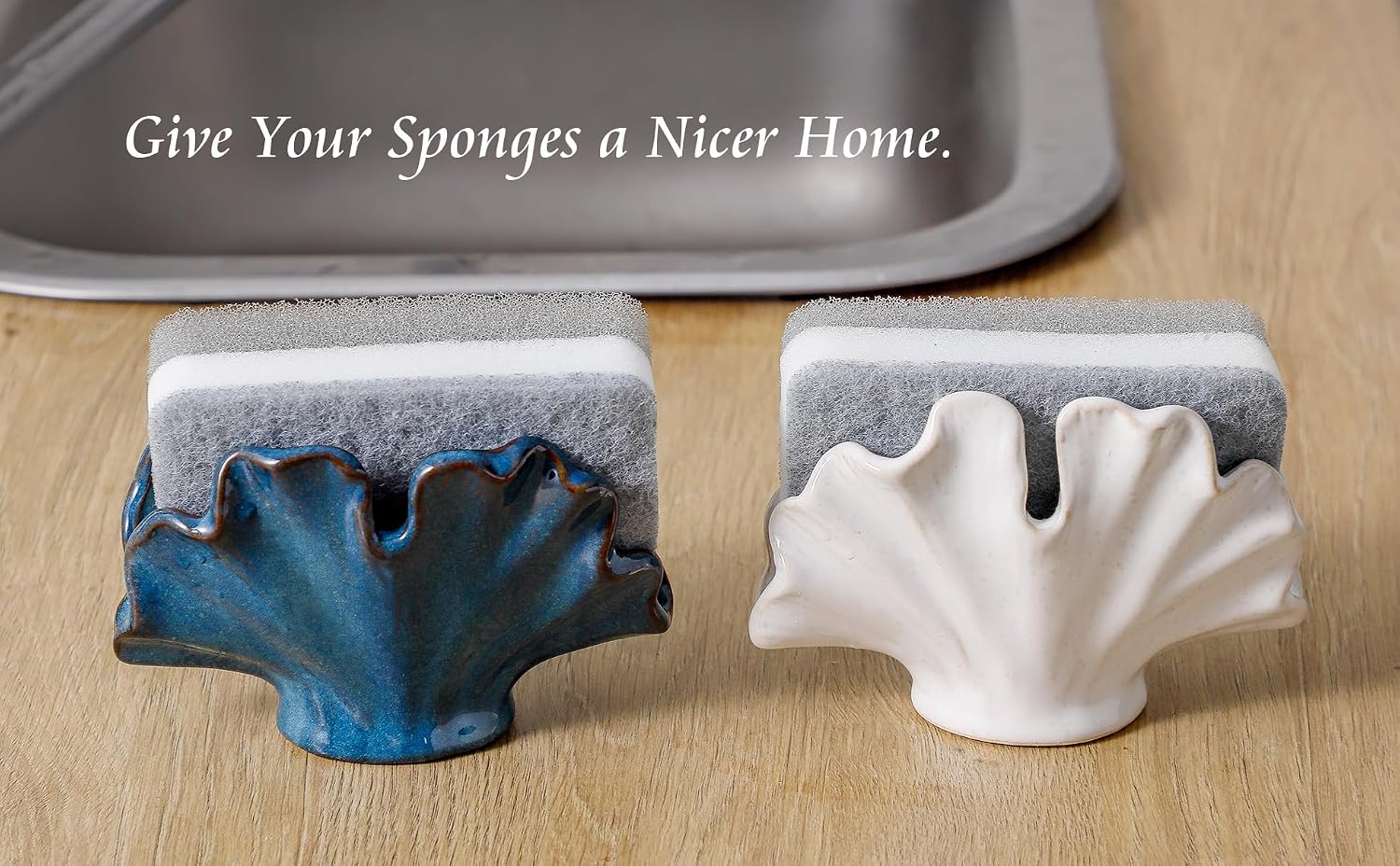 Ceramic Sponge Holder / White