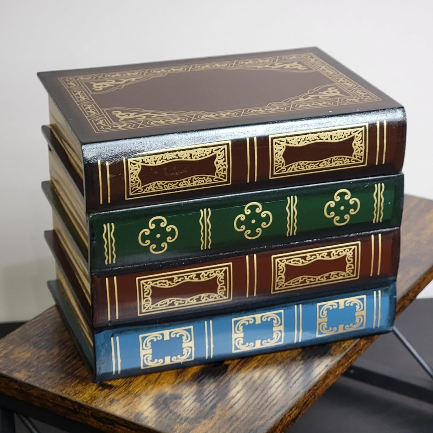 Wooden Book Shaped Boxes / B