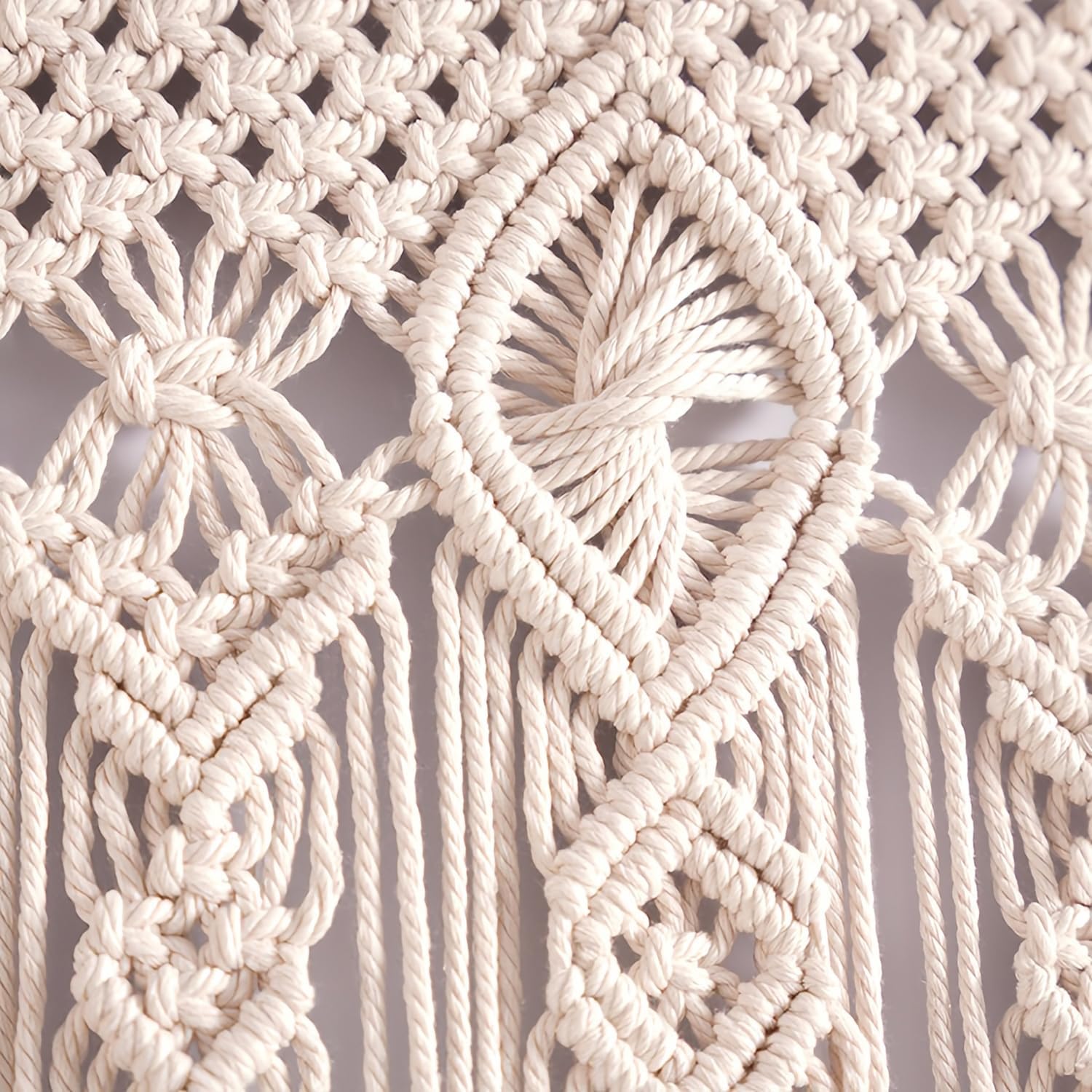 Boho Macrame Curtain / 40 x 80