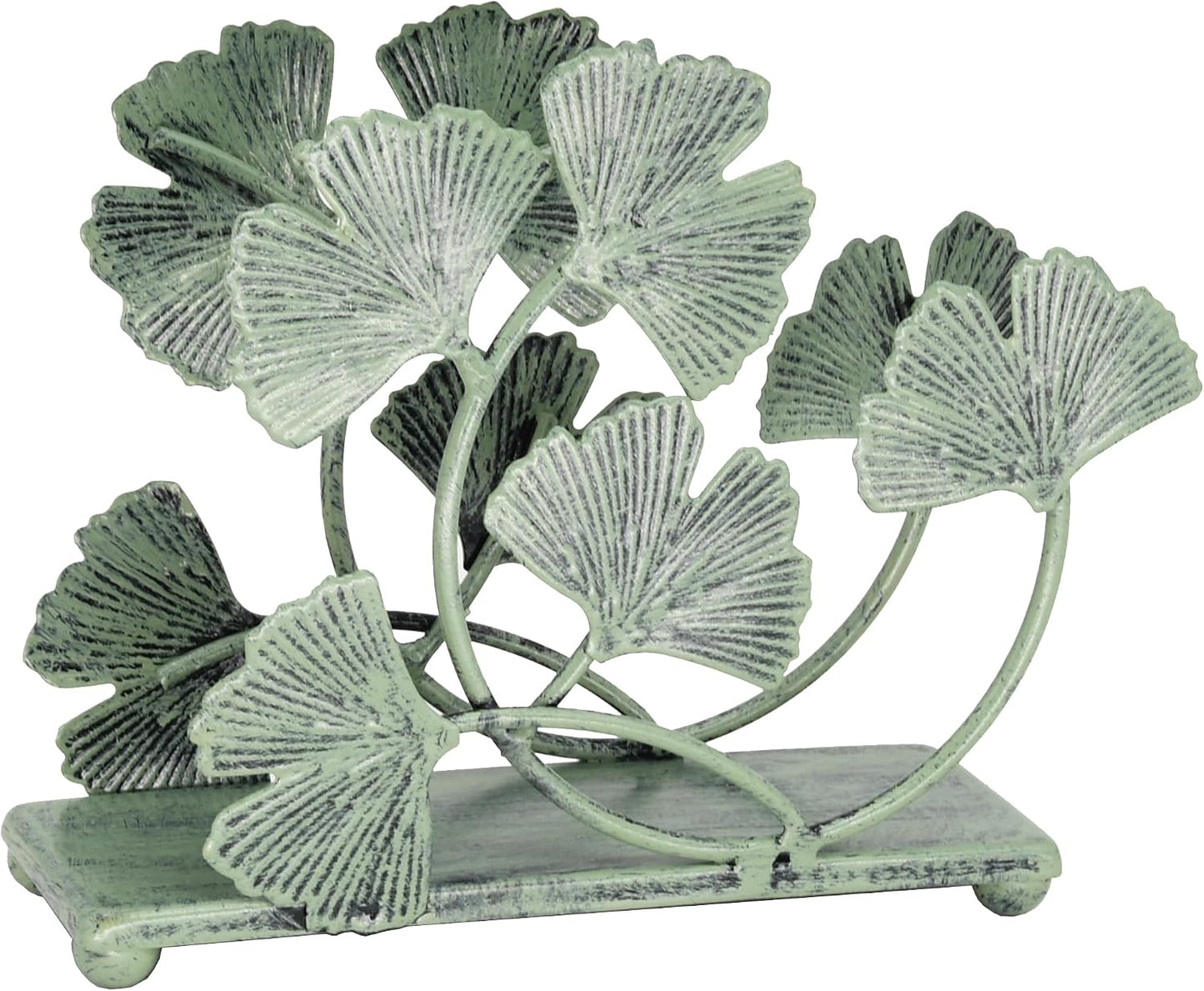 Decorative Metal Paper Napkin Rack / Green / 6 x 5.2