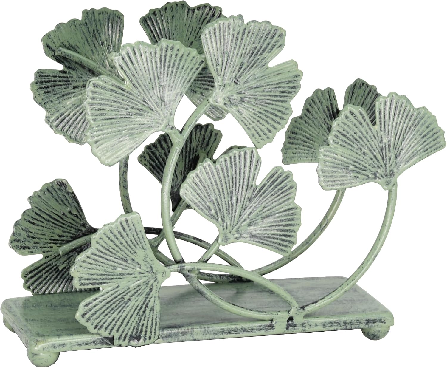 Decorative Metal Paper Napkin Rack / Green / 6 x 5.2