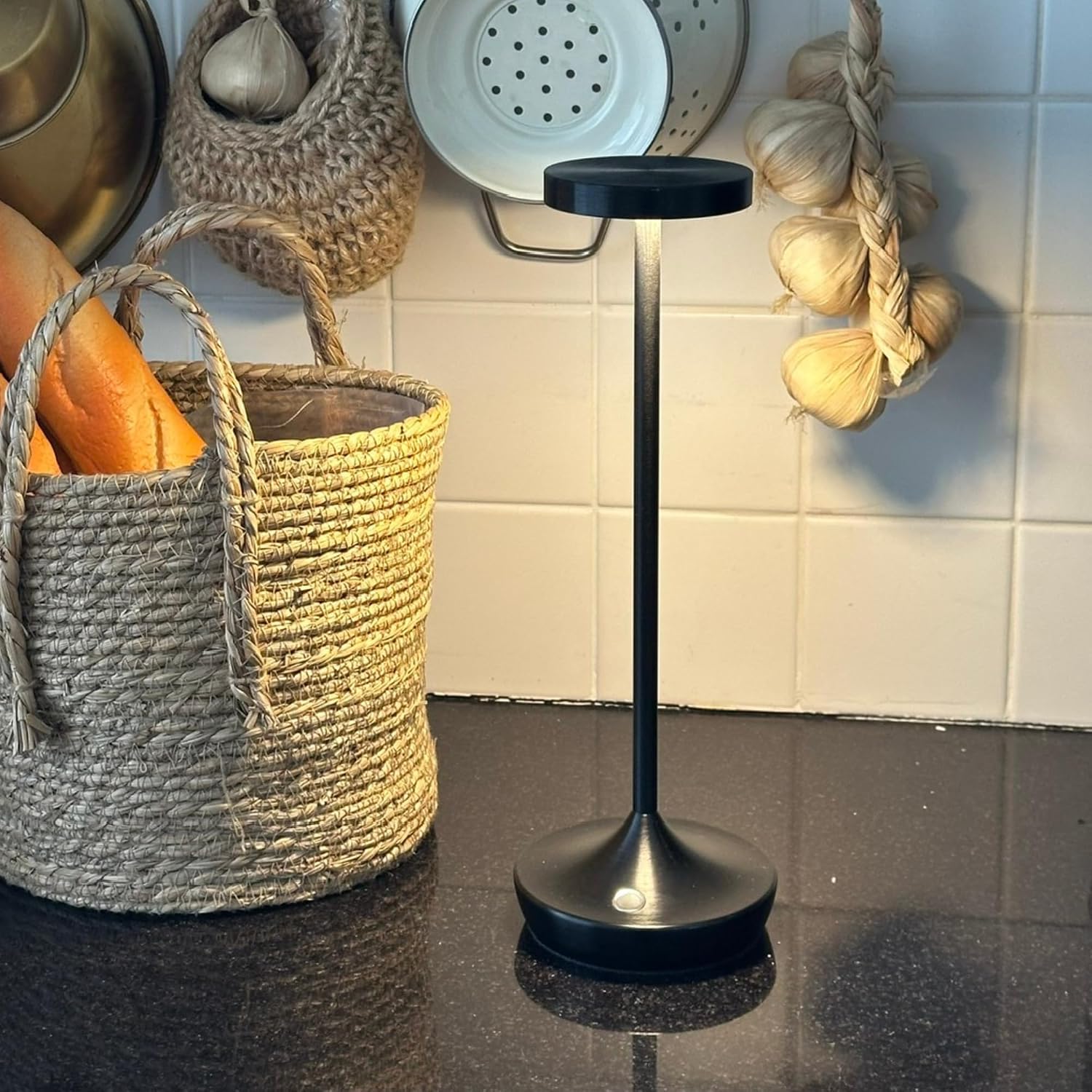 Cordless LED Table Lamps, Rechargeable 6000mAh, 72H Runtime, Waterproof | Stepless Touch Dimming with 3 Color Modes &