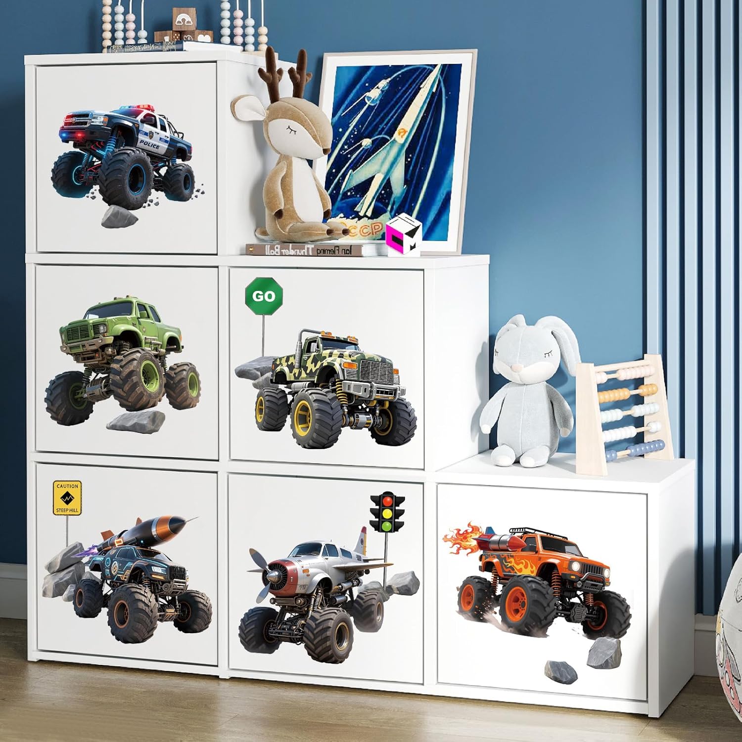 Wall Decals Peel and Stick / Racing Car