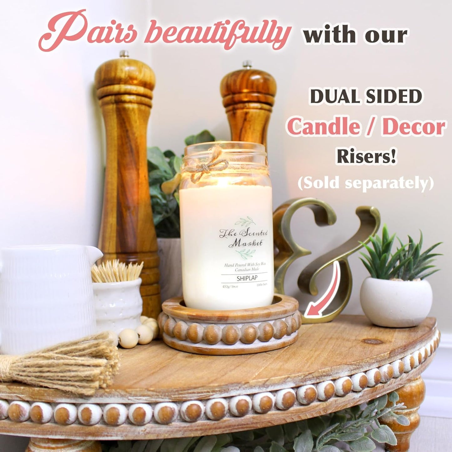 Farmhouse Corner Shelf Stand / Rustic Brown
