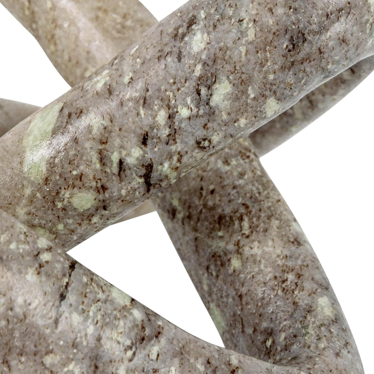 Creative Co-Op Modern Decorative Marble Link Knot / Beige