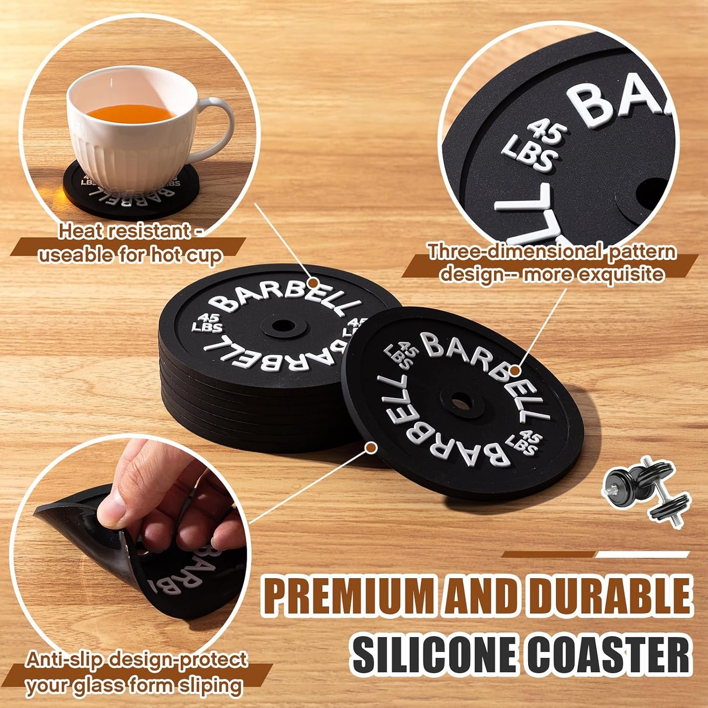 Rack Holder / Black / Set of 8