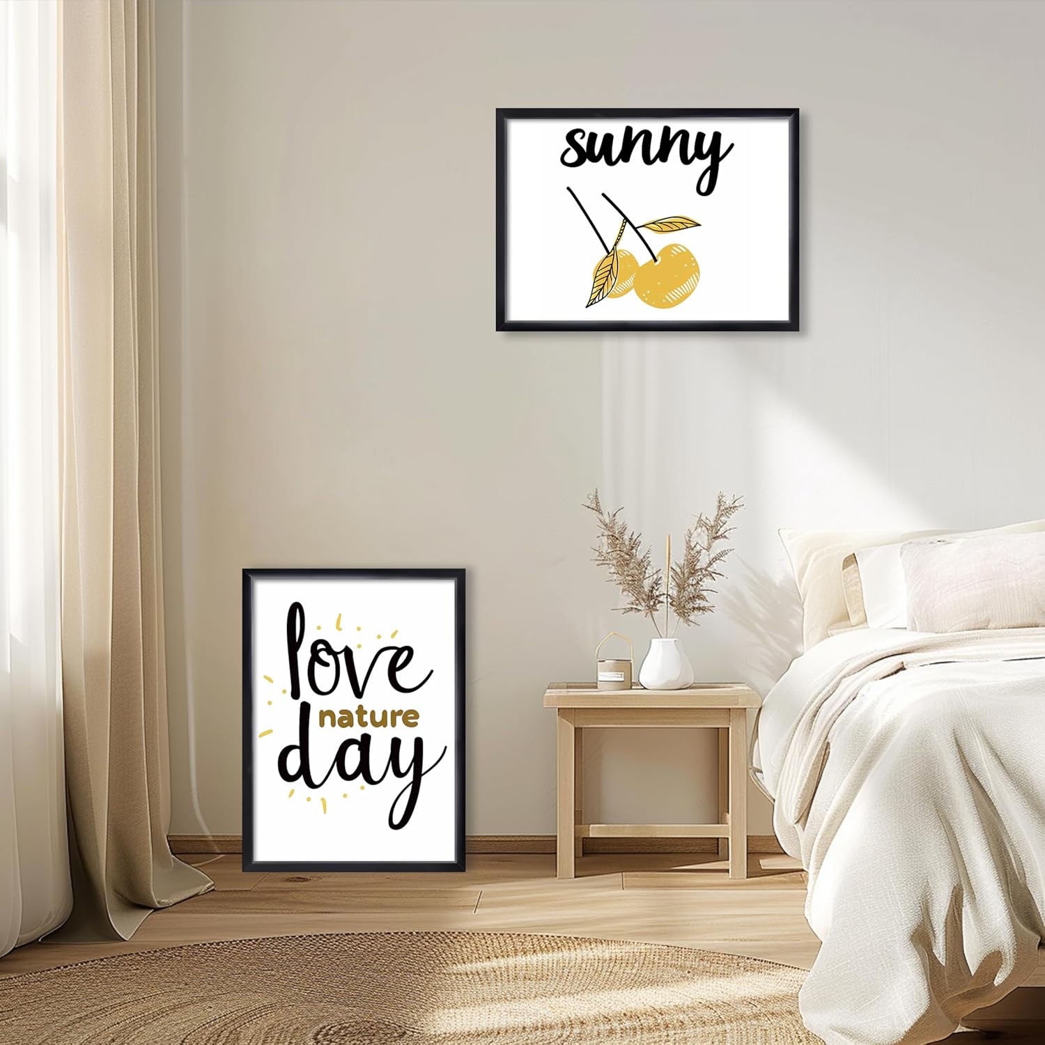 HEART ART 20x28 Poster Frames Without Mat Set of 4, Black | picture frames 20 x 28 Poster Frames