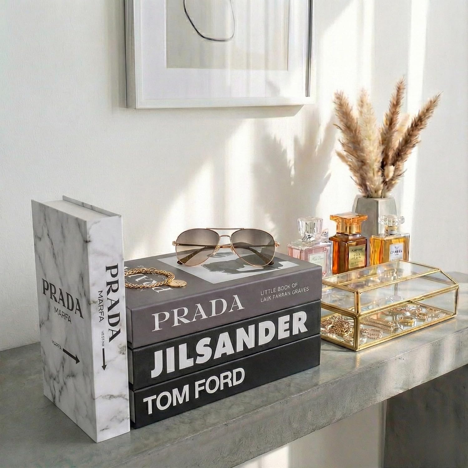 Not Real Books / Marble_large / Set of 4