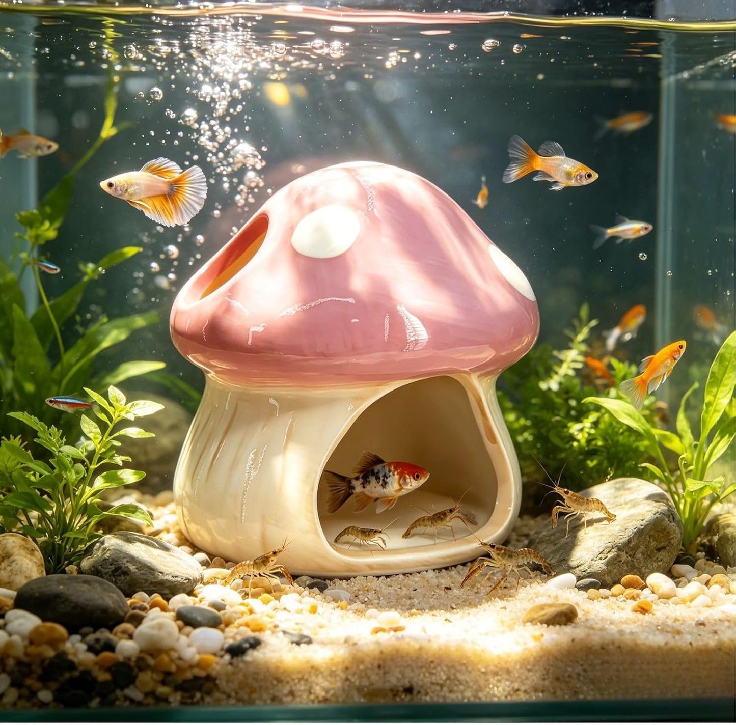 Small Shrimp Goldfishes / Pink